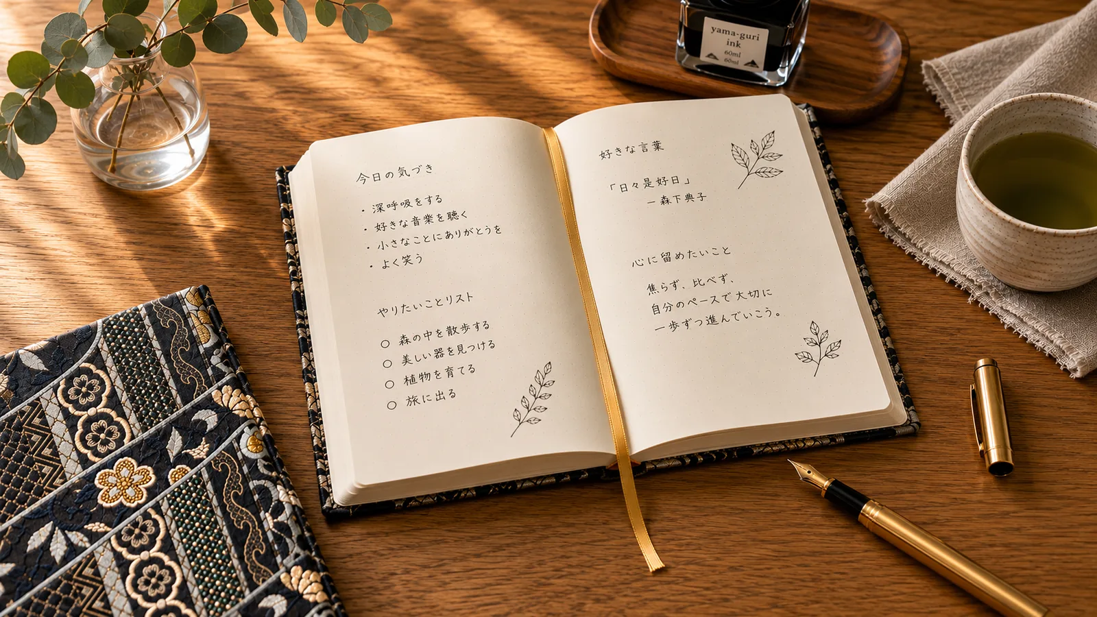 縦縞流水・黑（另一視角）